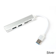 Load image into Gallery viewer, USB Hub Support High Resolution Hub3.0 Card Reader Usb Splitter 5 in 1