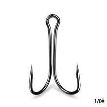 Load image into Gallery viewer, 50 pcs/pack Double Hook Luya Hook With Barb Anchor Hook Fishing Luya Fish Hook Thunder Frog Hook Fishing Gear
