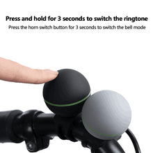 Load image into Gallery viewer, 3 Sounds Children's Bicycle Bell Push-Type Bicycle Electronic Horn 120 Decibel Electronic Bell