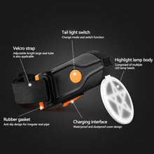 Load image into Gallery viewer, Bicycle Taillight Twelve Constellations USB Charge Led Bike Light Flash Tail Rear Lights for road Mtb Bike Seatpost