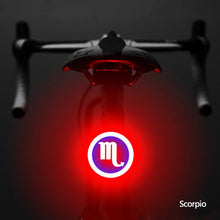 Load image into Gallery viewer, Bicycle Taillight Twelve Constellations USB Charge Led Bike Light Flash Tail Rear Lights for road Mtb Bike Seatpost