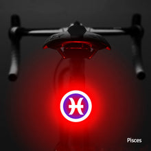 Load image into Gallery viewer, Bicycle Taillight Twelve Constellations USB Charge Led Bike Light Flash Tail Rear Lights for road Mtb Bike Seatpost