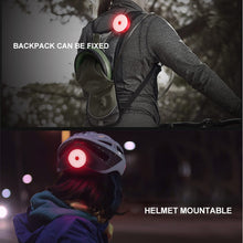Load image into Gallery viewer, 5 Modes Led Rear Light Bicycle High Visibility Rechargebale Usb Bike Tail Light Round Shape Multifunctional Flashing Bike Lamps