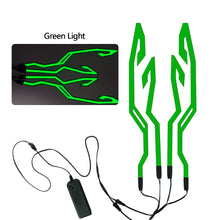 Load image into Gallery viewer, 4 Flashing Warning Lights Waterproof Motorcycle Bike Helmet LED cold light Strip Sticker Night Riding Helmet Kit