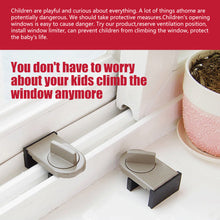 Load image into Gallery viewer, Aluminum Alloy Sliding Door and Window Safety Lock Anti-theft Lock Window Stopper Child Protection Safety Lock