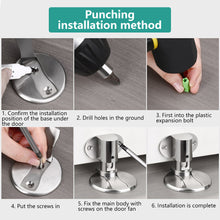 Load image into Gallery viewer, Adjustable Door Stopper Non-punch Water-proof Door Stop Hidden Door Holders Strong Magnetic Door Resistance Nail-free Doorstop Furniture Door Hardware