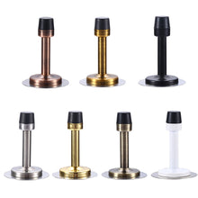 Load image into Gallery viewer, Stainless Steel Door Stops Wall Mounted Door Stopper Rubber Holder Catch Floor Fitting With Screws Bedroom Home Hardware