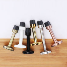 Load image into Gallery viewer, Stainless Steel Door Stops Wall Mounted Door Stopper Rubber Holder Catch Floor Fitting With Screws Bedroom Home Hardware