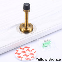 Load image into Gallery viewer, Stainless Steel Door Stops Wall Mounted Door Stopper Rubber Holder Catch Floor Fitting With Screws Bedroom Home Hardware