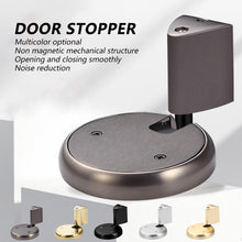 Load image into Gallery viewer, Non-Punch Door Stopper Automatic Floor Stop Self-Locking Door Stop Furniture Fittings Gold Black Grey Stopper for Door Windproof Door Stops
