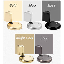 Load image into Gallery viewer, Non-Punch Door Stopper Automatic Floor Stop Self-Locking Door Stop Furniture Fittings Gold Black Grey Stopper for Door Windproof Door Stops