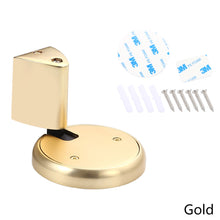 Load image into Gallery viewer, Non-Punch Door Stopper Automatic Floor Stop Self-Locking Door Stop Furniture Fittings Gold Black Grey Stopper for Door Windproof Door Stops