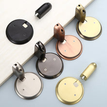 Load image into Gallery viewer, Non-Punch Door Stopper Automatic Floor Stop Self-Locking Door Stop Furniture Fittings Gold Black Grey Stopper for Door Windproof Door Stops