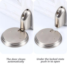 Load image into Gallery viewer, Non-Punch Door Stopper Automatic Floor Stop Self-Locking Door Stop Furniture Fittings Gold Black Grey Stopper for Door Windproof Door Stops