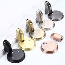Load image into Gallery viewer, Non-Punch Door Stopper Automatic Floor Stop Self-Locking Door Stop Furniture Fittings Gold Black Grey Stopper for Door Windproof Door Stops