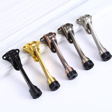 Load image into Gallery viewer, Zinc Alloy Kick Door Stopper Lever Retainer Anti-collision Stop Device Free Stop for Floor Door Block Stop Holder Hardware