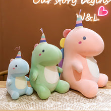 Load image into Gallery viewer, 30/40cm Cartoon Dinosaur Plush Toys Soft Stuffed Soft Dolls Family Party Dolls For Children Christmas New Year Birthday Gifts