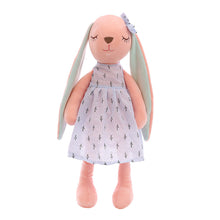 Load image into Gallery viewer, Cute Bunny Plush Toys Soft Stuffed Soft Dolls Baby Soothing Rabbit Doll With Sleeping Doll For Children Christmas New Year Birthday Gifts
