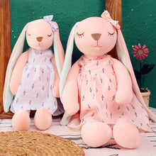 Load image into Gallery viewer, Cute Bunny Plush Toys Soft Stuffed Soft Dolls Baby Soothing Rabbit Doll With Sleeping Doll For Children Christmas New Year Birthday Gifts