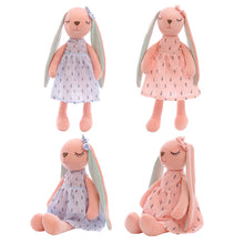 Load image into Gallery viewer, Cute Bunny Plush Toys Soft Stuffed Soft Dolls Baby Soothing Rabbit Doll With Sleeping Doll For Children Christmas New Year Birthday Gifts