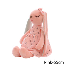 Load image into Gallery viewer, Cute Bunny Plush Toys Soft Stuffed Soft Dolls Baby Soothing Rabbit Doll With Sleeping Doll For Children Christmas New Year Birthday Gifts