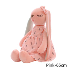 Load image into Gallery viewer, Cute Bunny Plush Toys Soft Stuffed Soft Dolls Baby Soothing Rabbit Doll With Sleeping Doll For Children Christmas New Year Birthday Gifts