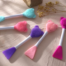 Load image into Gallery viewer, Soft Face Mask Brush Silicone Gel Facial Mask DIY Brushes Cute Bear Double Head Beauty Women Skin Face Care Home Makeup Tools