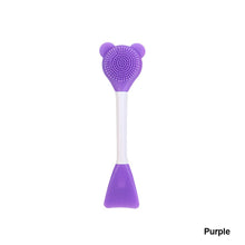Load image into Gallery viewer, Soft Face Mask Brush Silicone Gel Facial Mask DIY Brushes Cute Bear Double Head Beauty Women Skin Face Care Home Makeup Tools
