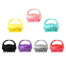 Load image into Gallery viewer, Portable Silicone Shampoo Brush Handheld Round Soft Scalp Massage Brush Multifunctional Bath Hair Shower Brush Comb Hair Care