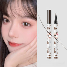 Load image into Gallery viewer, Brown Lying Silkworm Ultra-fine Liquid Eyeliner Pen Waterproof Beauty Smooth Fast-drying Novice Eyeliner Women Makeup Cosmetic