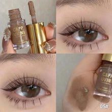 Load image into Gallery viewer, Liquid Eye Shadow Fine Flash Matte Brightening Light Delicate and Silky Painting Cosmetics Pallete Velvet Cheek Blusher Shadow