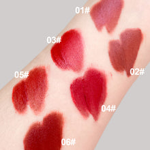 Load image into Gallery viewer, Women Fashion Red Color Matte Velvet Lipstick Moisturizer Sexy Peach Nutritious Lip Stick Makeup Women Beauty Cosmetic