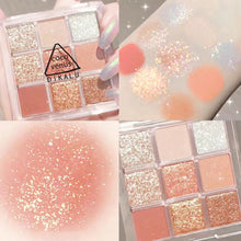 Load image into Gallery viewer, Transparent Nine-color Acrylic Eyeshadow Tray Pearly Eyeshadow Brighten Beauty Eyes Makeup Cosmetics