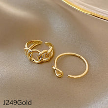 Load image into Gallery viewer, 2pcs/set Fashion Vintage Pearl Ring Simple Hollow Geometric Rings Women Jewelry Gift