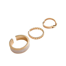 Load image into Gallery viewer, 3pcs/set Fashion Vintage Pearl Ring Simple Hollow Geometric Rings Women Jewelry Gift