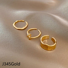 Load image into Gallery viewer, 3pcs/set Fashion Vintage Pearl Ring Simple Hollow Geometric Rings Women Jewelry Gift