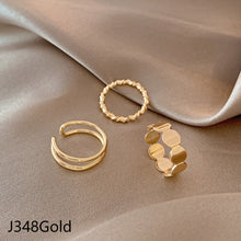 Load image into Gallery viewer, 3pcs/set Fashion Vintage Pearl Ring Simple Hollow Geometric Rings Women Jewelry Gift