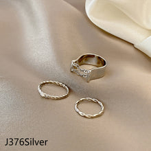 Load image into Gallery viewer, 3pcs/set Fashion Vintage Pearl Ring Simple Hollow Geometric Rings Women Jewelry Gift