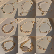 Load image into Gallery viewer, Korean Version Vintage Pearl Bracelet Titanium Steel Geometric Bracelet Elegant Jewelry Gift