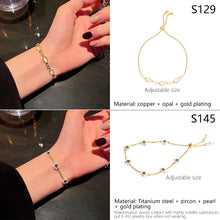 Load image into Gallery viewer, Korean Version Vintage Pearl Bracelet Titanium Steel Geometric Bracelet Elegant Jewelry Gift