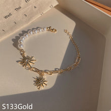 Load image into Gallery viewer, Korean Version Vintage Pearl Bracelet Titanium Steel Geometric Bracelet Elegant Jewelry Gift
