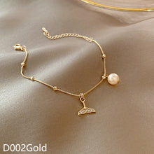 Load image into Gallery viewer, Korean Version Vintage Pearl Bracelet Titanium Steel Geometric Bracelet Elegant Jewelry Gift