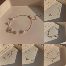 Load image into Gallery viewer, Korean Version Vintage Pearl Bracelet Titanium Steel Geometric Bracelet Elegant Jewelry Gift For Women