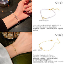 Load image into Gallery viewer, Korean Version Vintage Pearl Bracelet Titanium Steel Geometric Bracelet Elegant Jewelry Gift For Women
