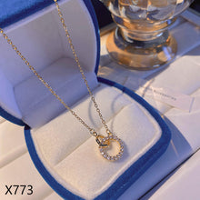 Load image into Gallery viewer, Korean Version Ins Titanium Steel Necklace Pearl Pendant Collarbone Chain Jewelry Accessories Gift