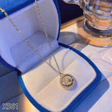 Load image into Gallery viewer, Korean Version Ins Titanium Steel Necklace Pearl Pendant Collarbone Chain Jewelry Accessories Gift