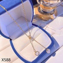 Load image into Gallery viewer, Korean Version Ins Titanium Steel Necklace Pearl Pendant Collarbone Chain Jewelry Accessories Gift