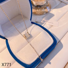 Load image into Gallery viewer, Korean Version Ins Titanium Steel Necklace Pearl Pendant Collarbone Chain Jewelry Accessories Gift