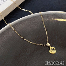 Load image into Gallery viewer, Fasion Women Vintage Titanium Steel Necklace Pearl Pendant Clavicle Chain Jewelry Accessories Gift