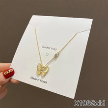 Load image into Gallery viewer, Fasion Women Vintage Titanium Steel Necklace Pearl Pendant Clavicle Chain Jewelry Accessories Gift